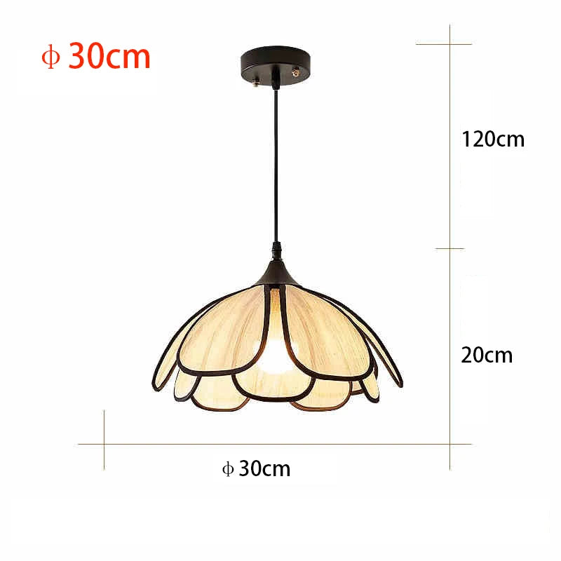 Vintage tissé à la main Lotus salle à manger lustre chambre salon lampe art européen et américain atmosphère éclairage lampes E27
