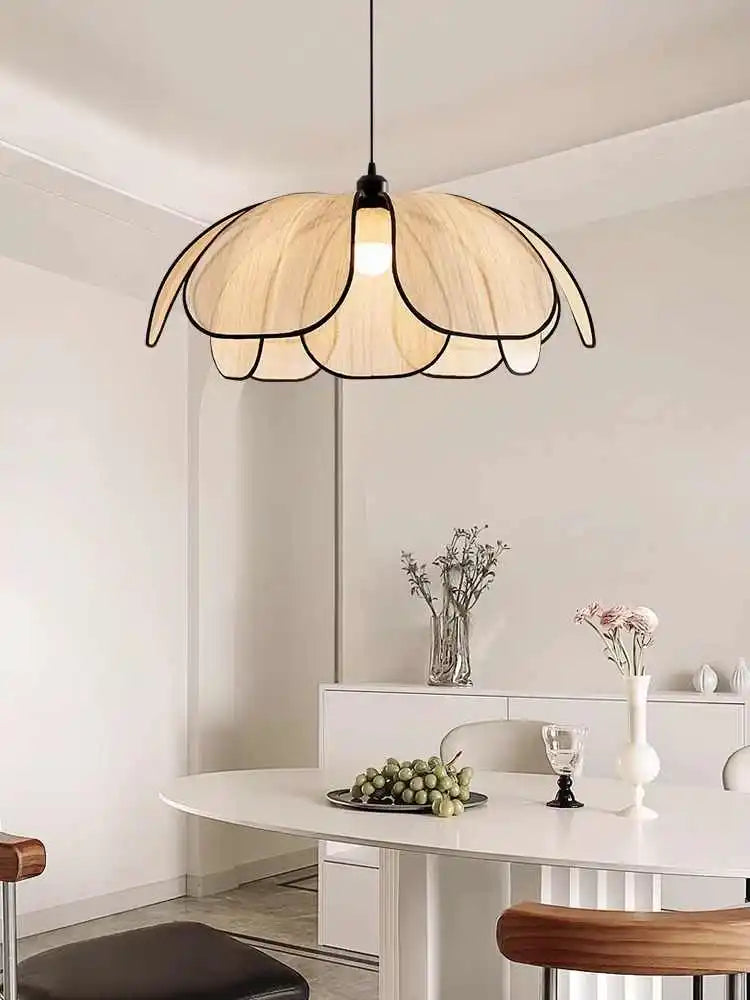 Vintage tissé à la main Lotus salle à manger lustre chambre salon lampe art européen et américain atmosphère éclairage lampes E27