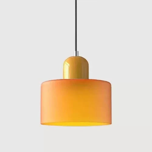 LAMPE SUSPENTUE | VINTAGE Tulipe Brun