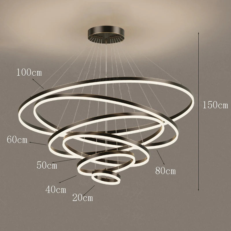 SUSPENSION LED | Entonnoir Noir