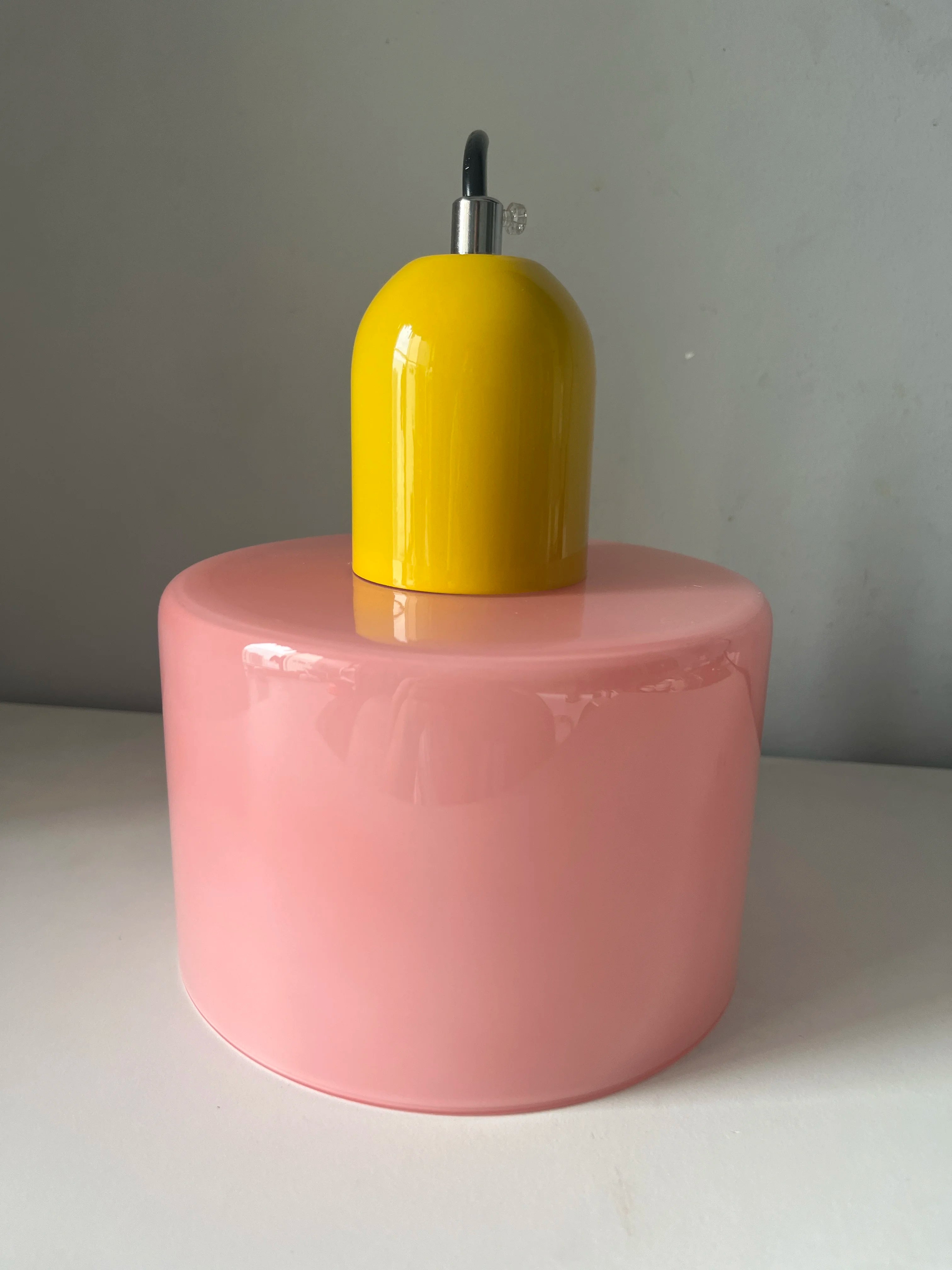 LAMPE SUSPENTUE | VINTAGE Tulipe Brun