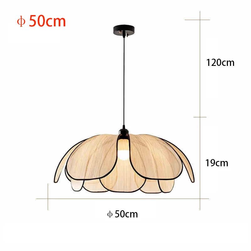 Vintage tissé à la main Lotus salle à manger lustre chambre salon lampe art européen et américain atmosphère éclairage lampes E27