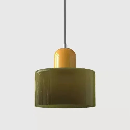 LAMPE SUSPENTUE | VINTAGE Tulipe Brun