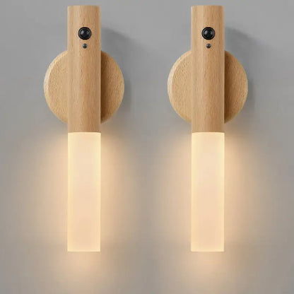 applique murale bois Bois clair Lot de 2 Appliquess