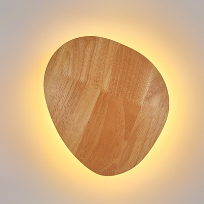 applique murale bois ovale large