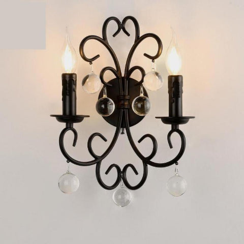 applique murale chandelier 2 lumières