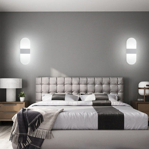 applique murale design argente chambre