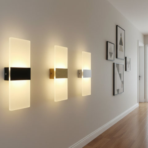 Applique murale design structurée — Lumen Frame