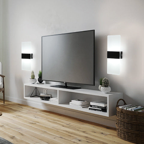 applique murale design finition noir salon