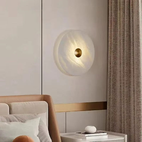 Applique murale design en marbre Kaïa-Noyau