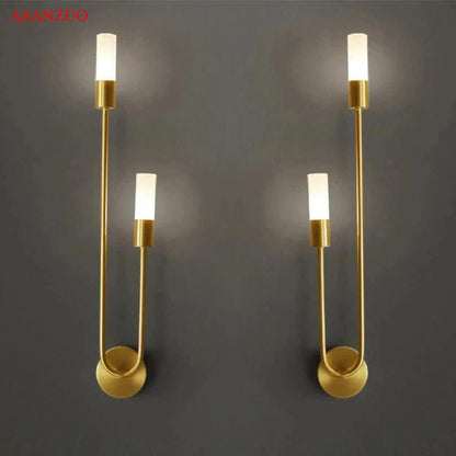 APPLIQUE MURALE DORÉE | Chandelier - Lumière de Léora