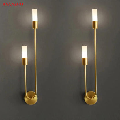 APPLIQUE MURALE DORÉE | Chandelier - Lumière de Léora