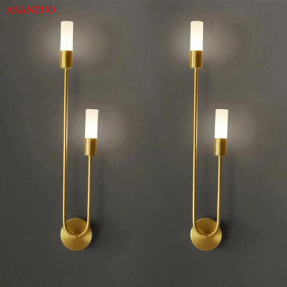 APPLIQUE MURALE DORÉE | Chandelier - Lumière de Léora