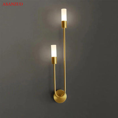 APPLIQUE MURALE DORÉE | Chandelier - Lumière de Léora