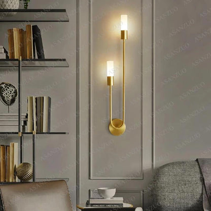 applique murale doree chandelierauche