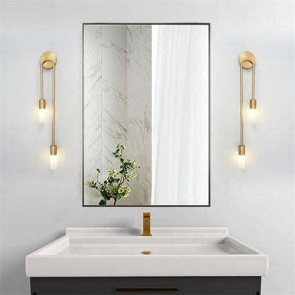applique murale doree chandelier-salle de bain