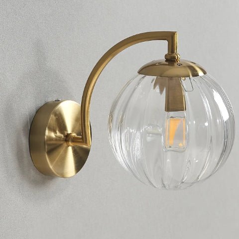 applique murale en verre colore transparent