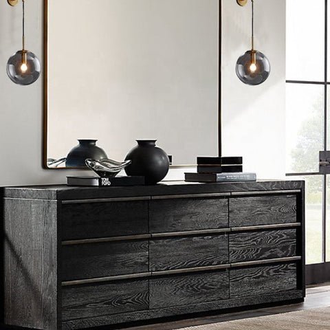 applique murale en verre globe gris fume decorration chic