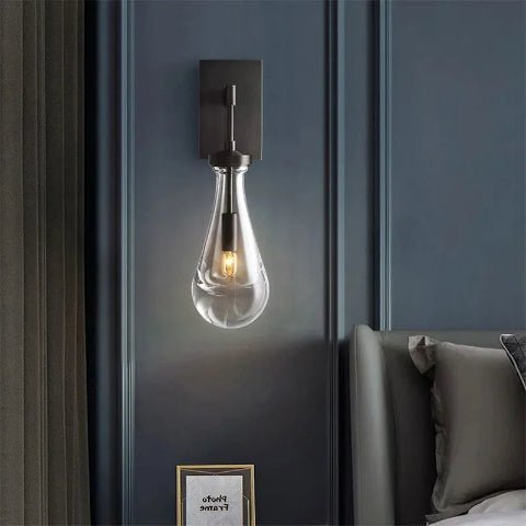 applique murale en verre goutte chambre