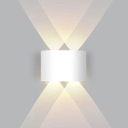 luminaire -exterieur-blanc-2led
