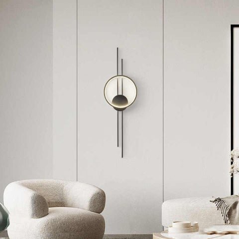 Applique murale noire | Disque