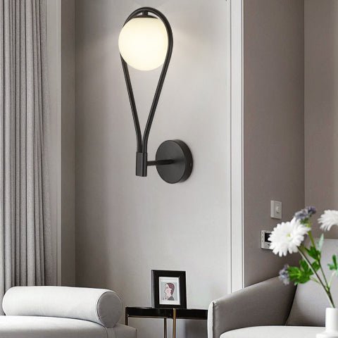 APPLIQUE MURALE NOIRE | Laperla - Lumière de Léora