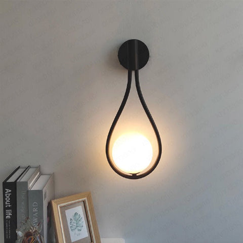 APPLIQUE MURALE NOIRE | Laperla - Lumière de Léora