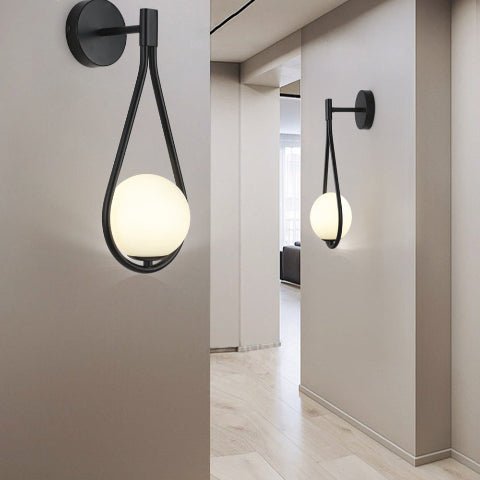 APPLIQUE MURALE NOIRE | Laperla - Lumière de Léora