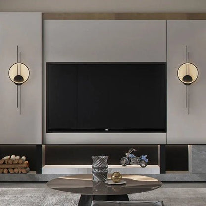applique murale noire salon