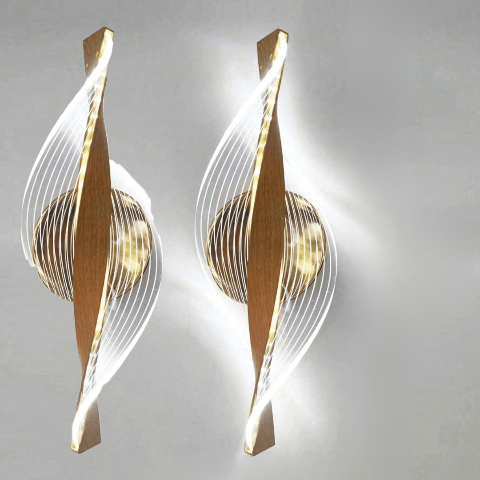 applique-murale-originale motif rayure lot de deux