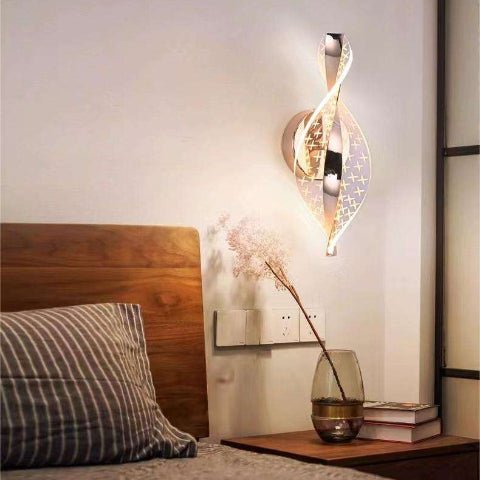 applique murale originale torsade luminaire salon