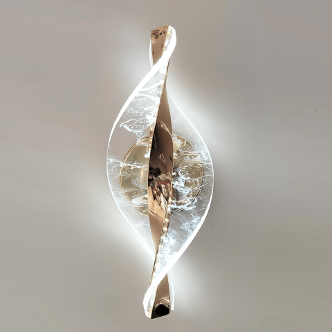 applique murale originale torsade motif ligne 