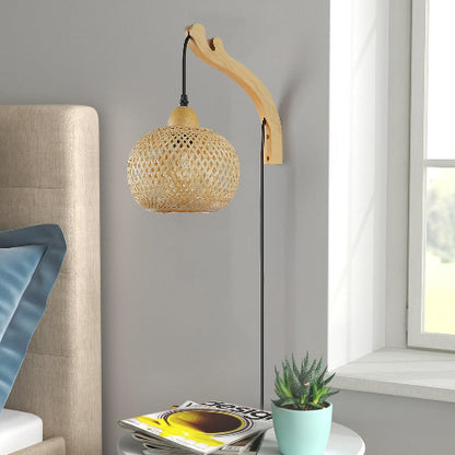 applique murale rotin lampe de chevet