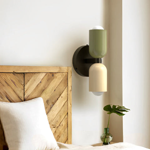 applique-murale-vintage vert blanc noir