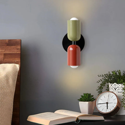 applique murale vintage vert rouge noir