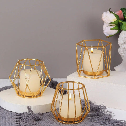 bougeoir doré décoration