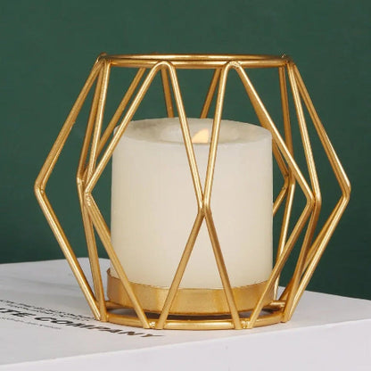 bougeoir doré design