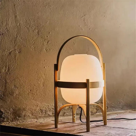 Lampe a poser bois design japonais -  KŌRI