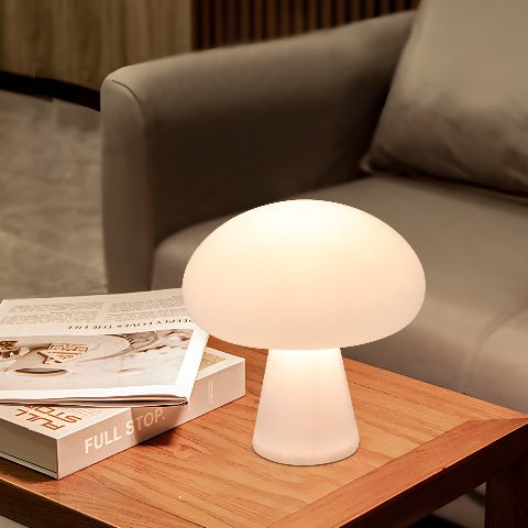 lampe champignon blanche salon