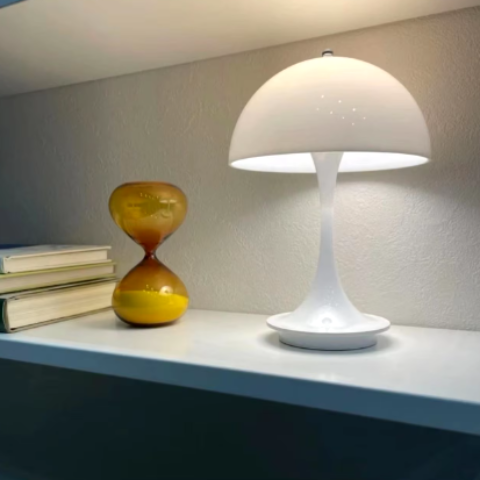 Bianca  Linea - Lampe champignon blanche