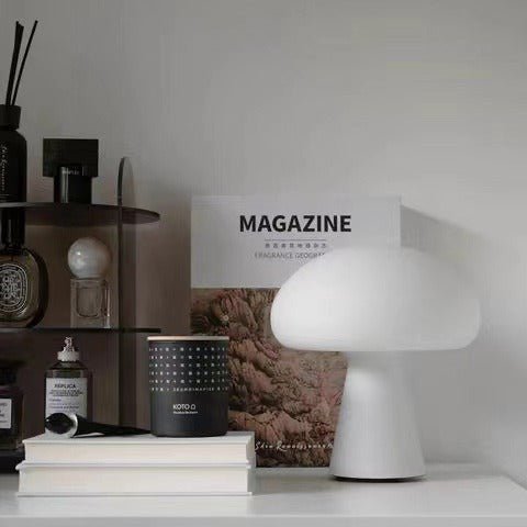 lampe champignon blanche design