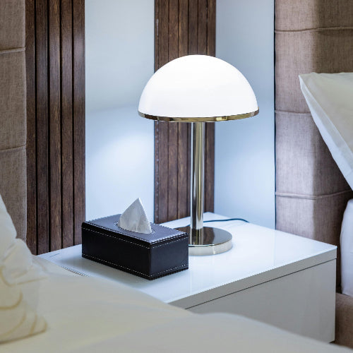 lampe champignon blanche