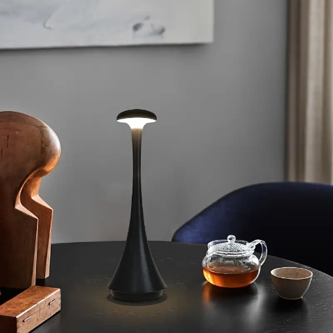 lampe-champignon couleur noire