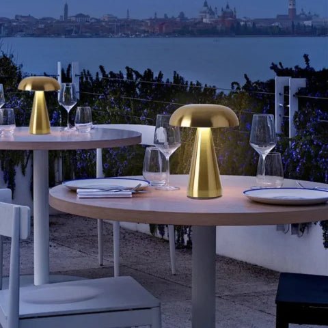 lampe champignon comme lampe de table