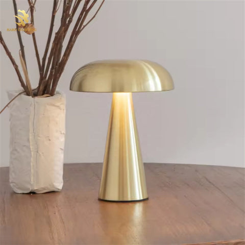 lampe-champignn-or