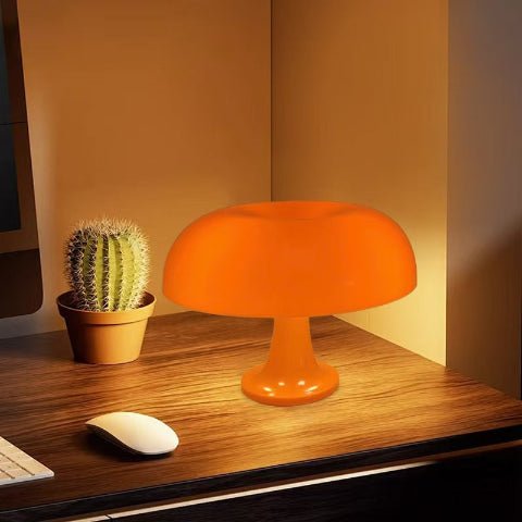 lampe-champignon-orange-bureau
