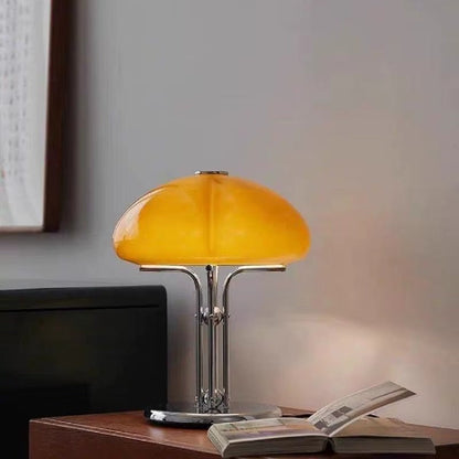 lampe champignon orange design