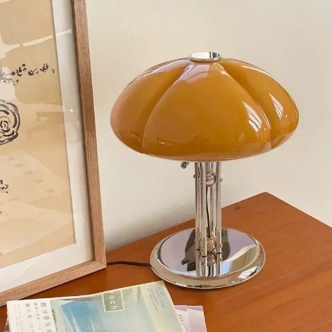 lampe-champignon-orange luminaire