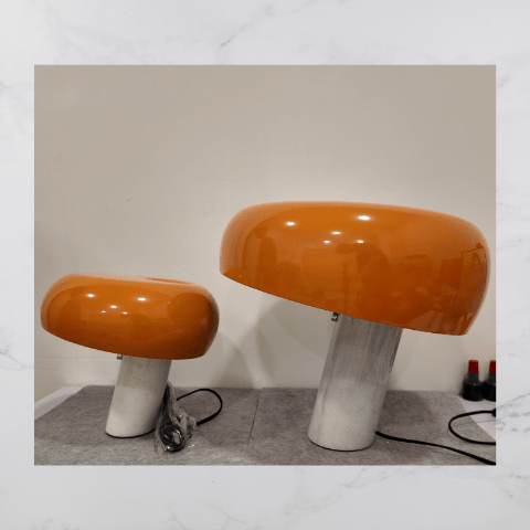 lampe champignon orange
