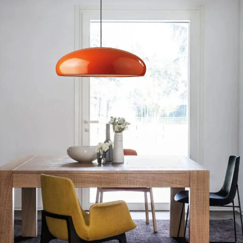 lampe champignon orange taille médium